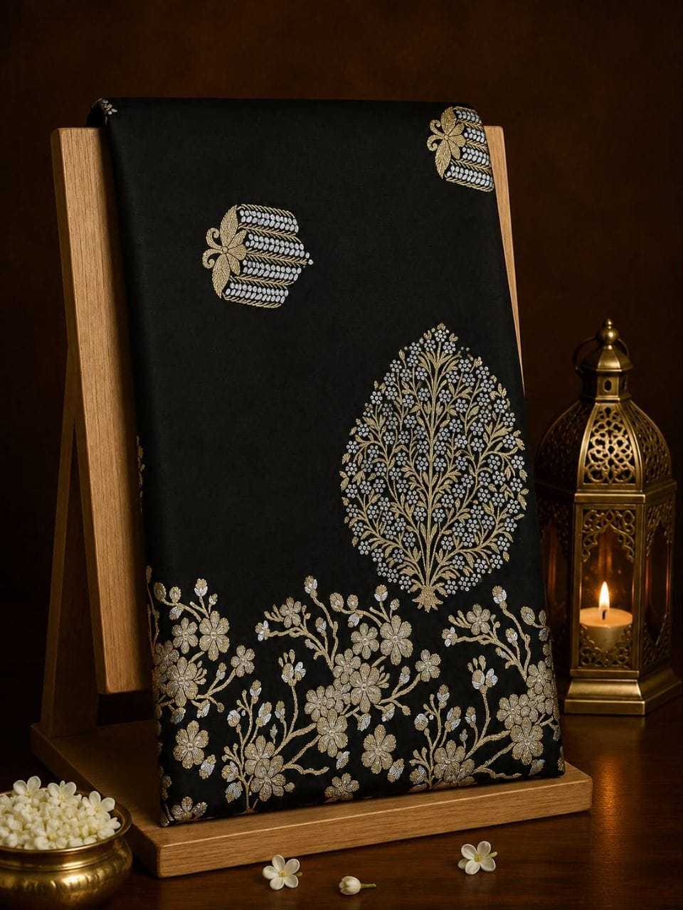 Satin Silk Jacquard Saree