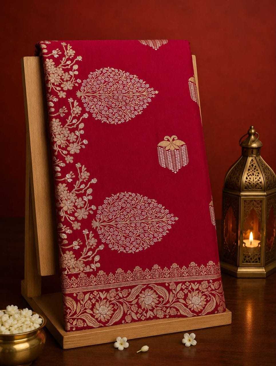 Satin Silk Jacquard Saree