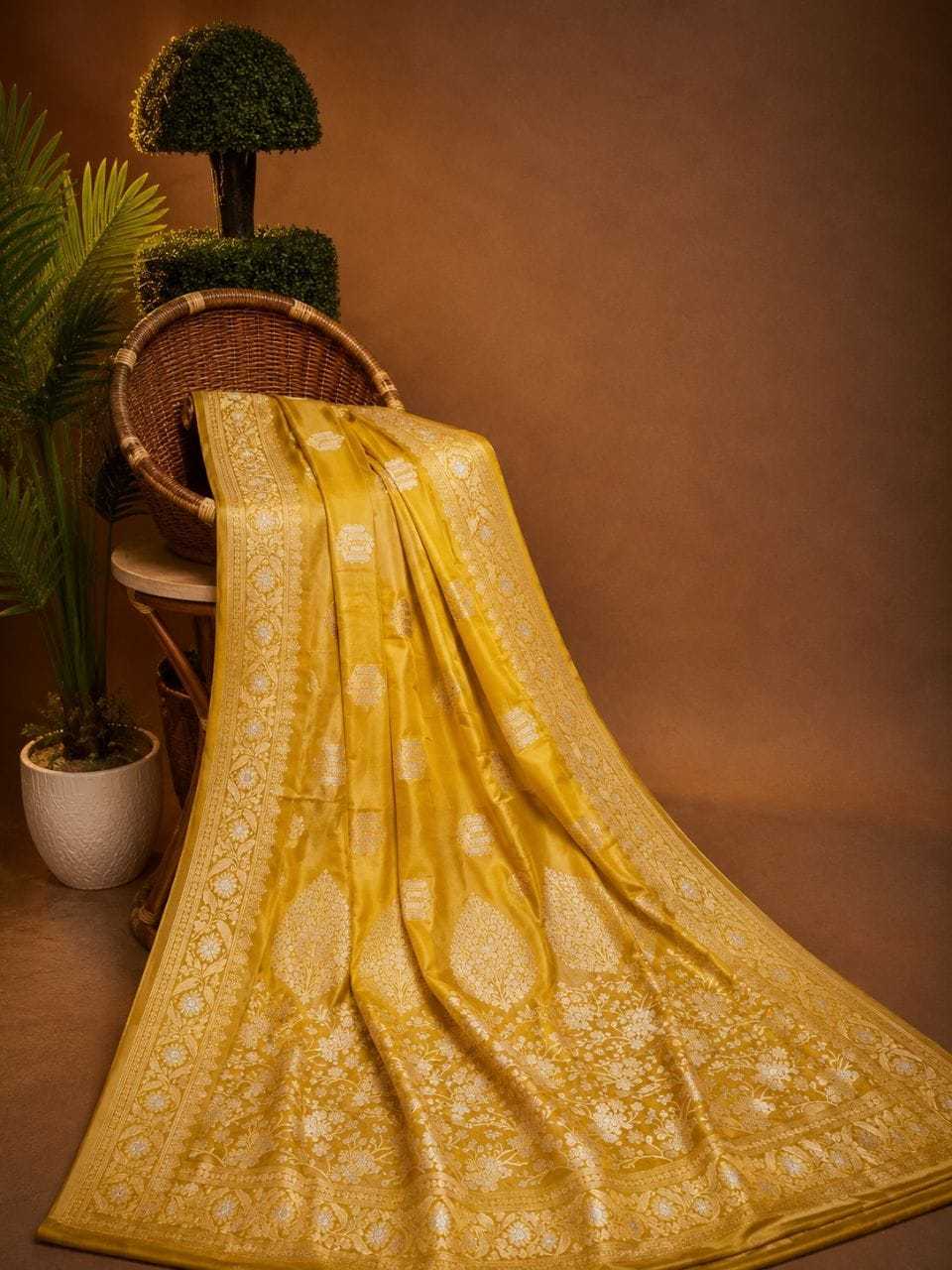 Satin Silk Jacquard Saree