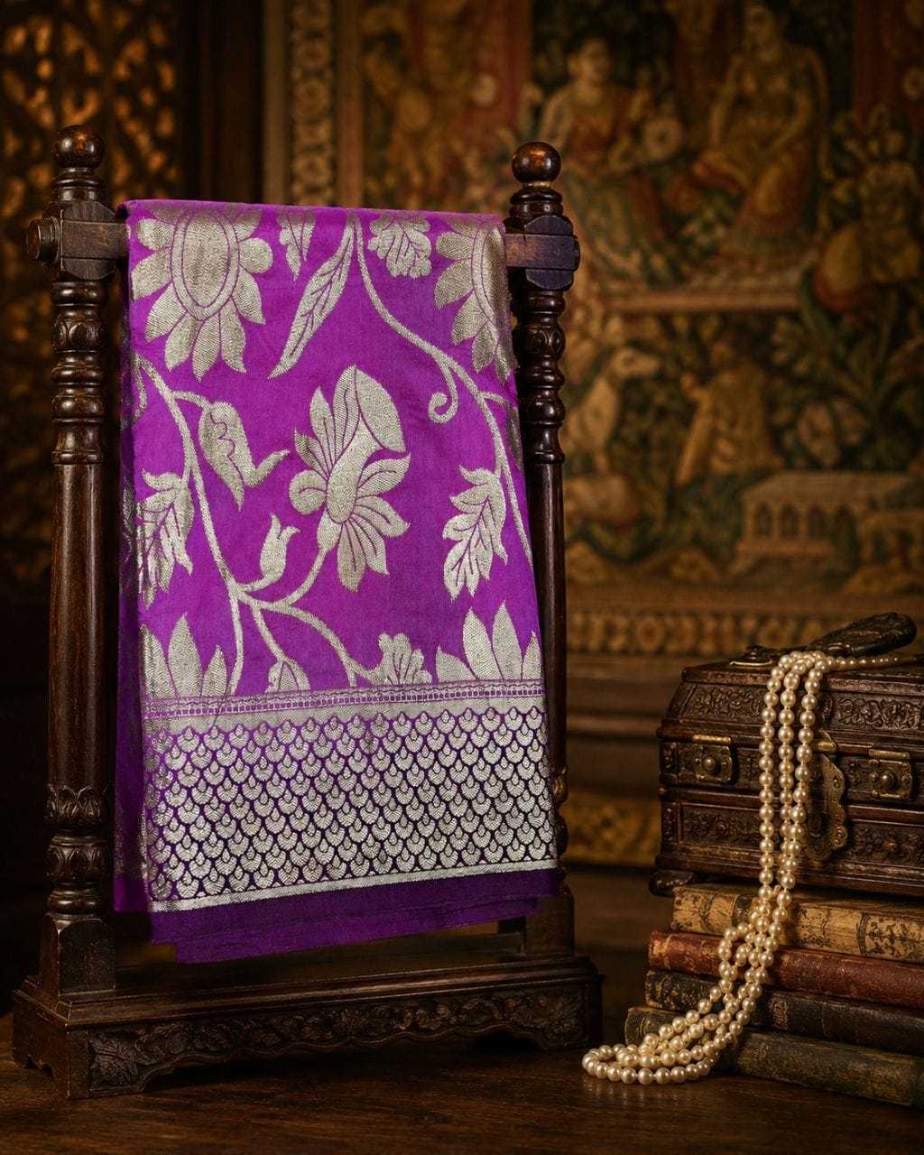 Crepe Silk Designer Saree