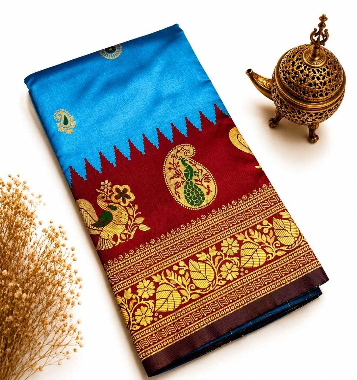 Silk Zari Border Saree