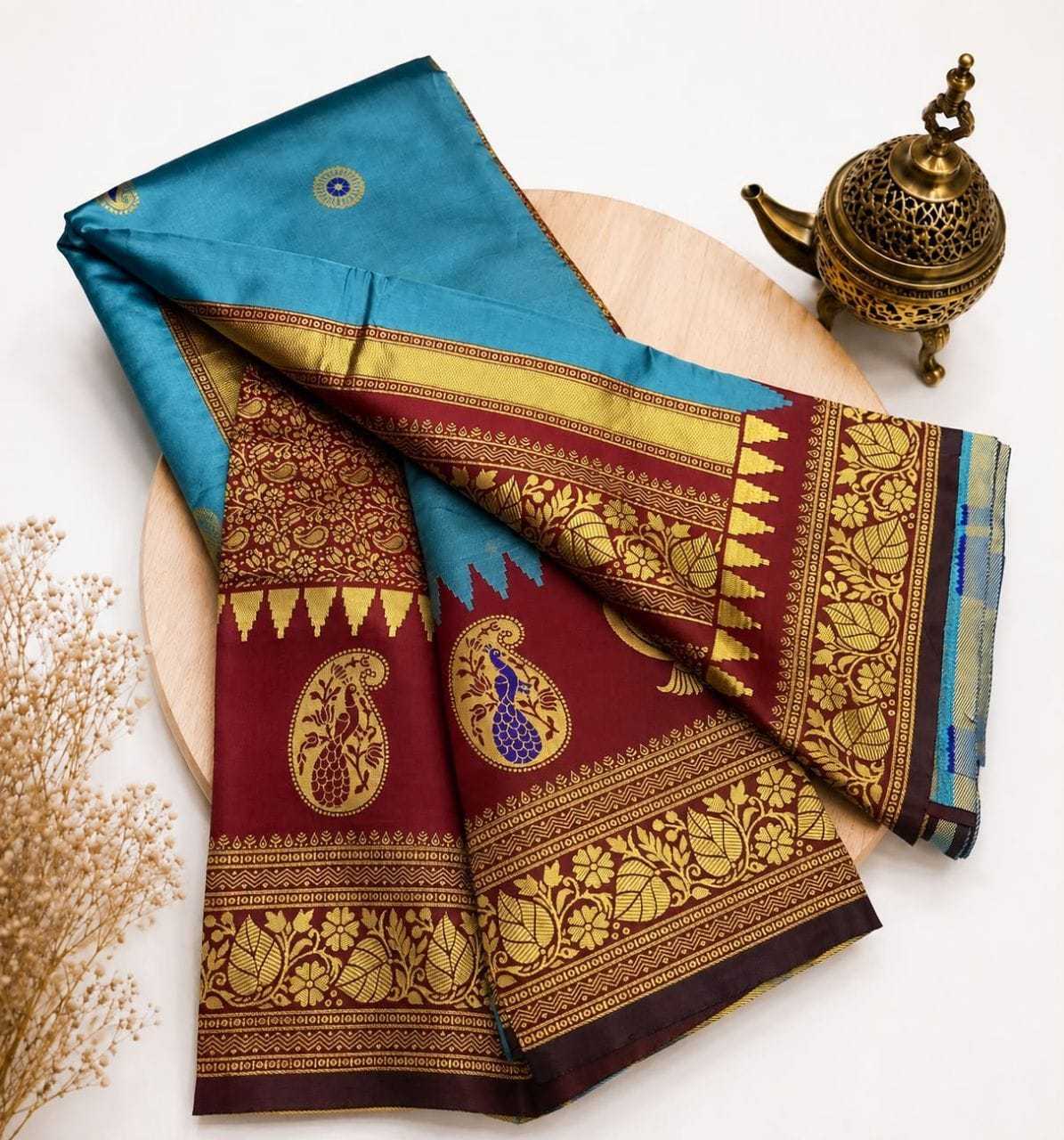Silk Zari Border Saree
