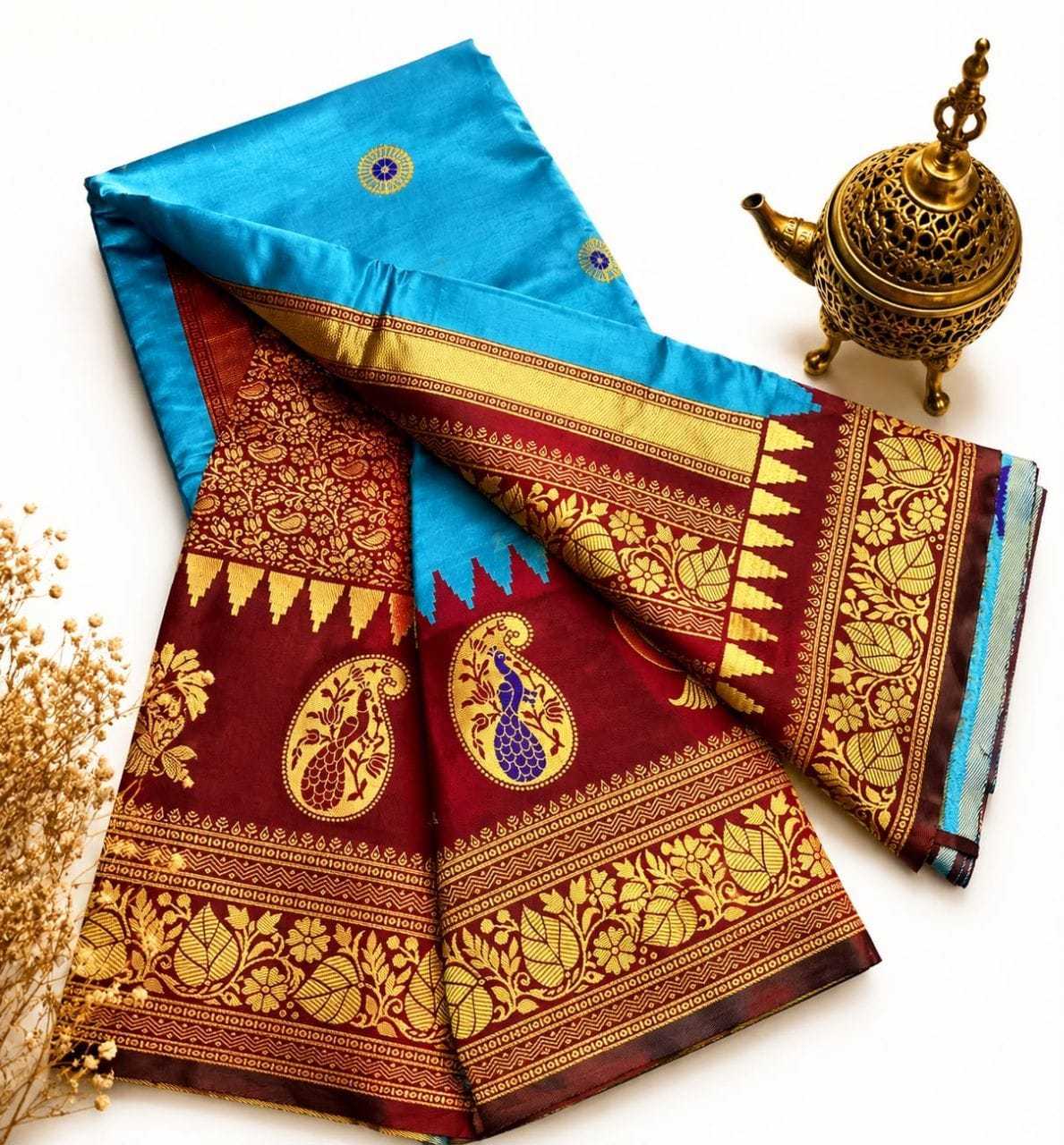 Silk Zari Border Saree