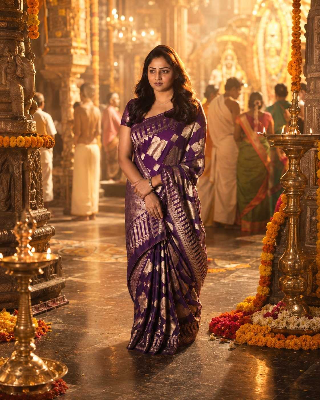 Soft Silk Zari Border Saree