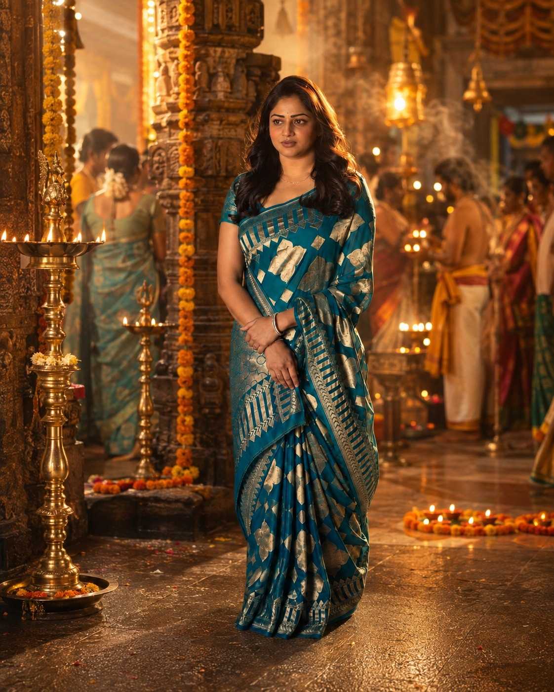 Soft Silk Zari Border Saree