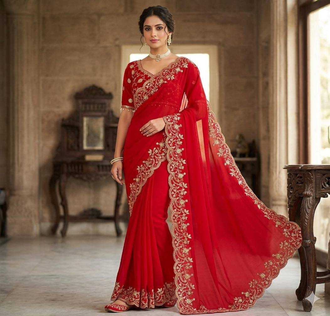 Satin Sequence Saree