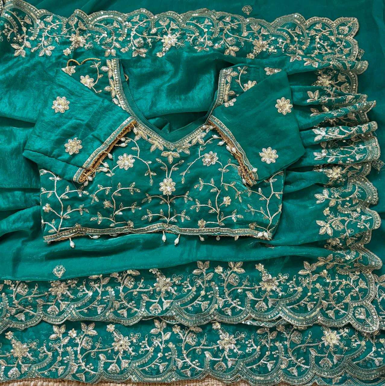 Satin Sequence Saree
