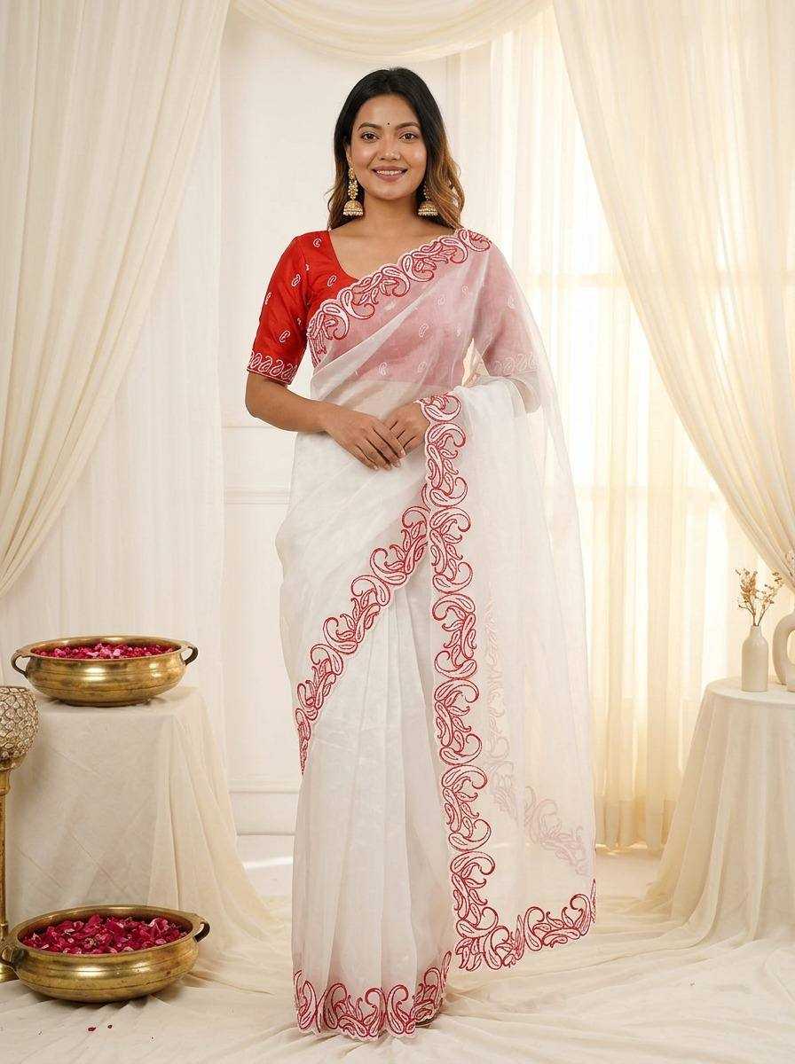 Crunchi Embroidered Saree