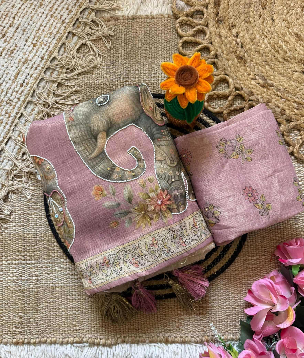 Soft Cotton Silk Printed Saree