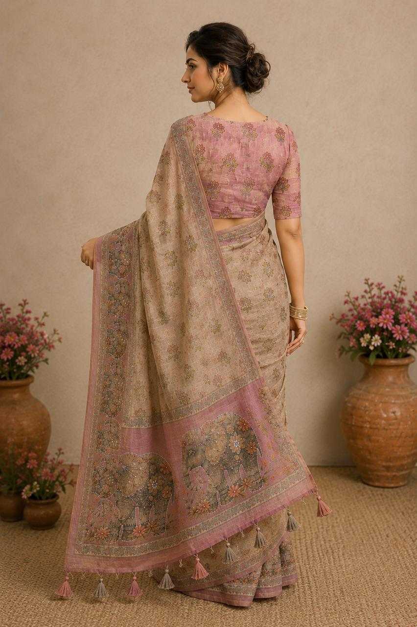 Soft Cotton Silk Printed Saree