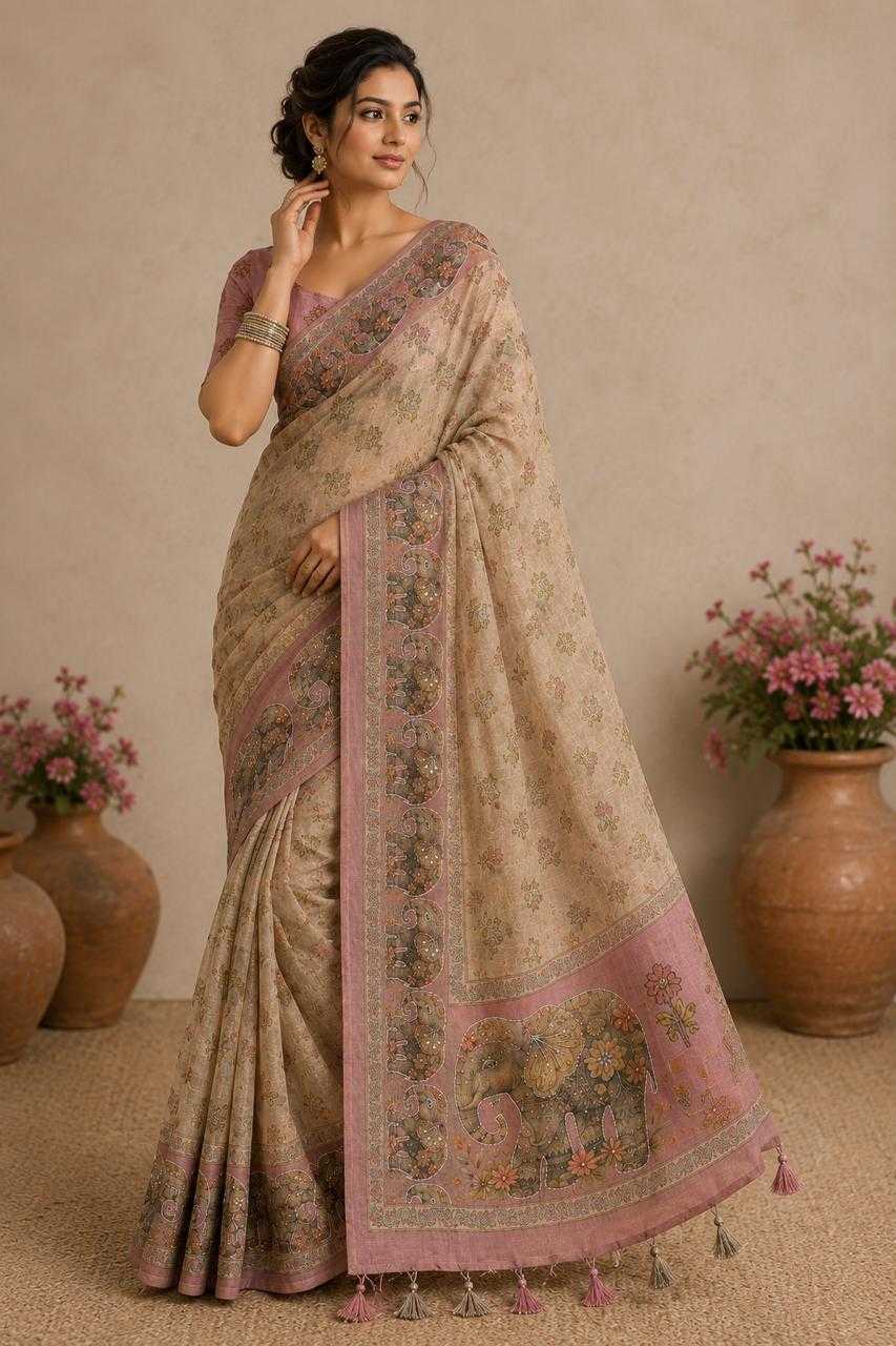 Soft Cotton Silk Printed Saree