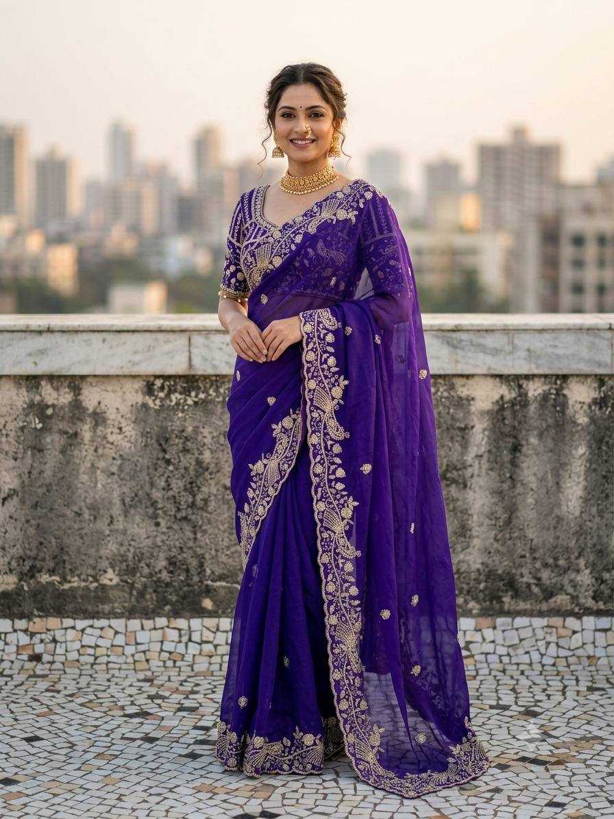 Fendy Sequence Saree