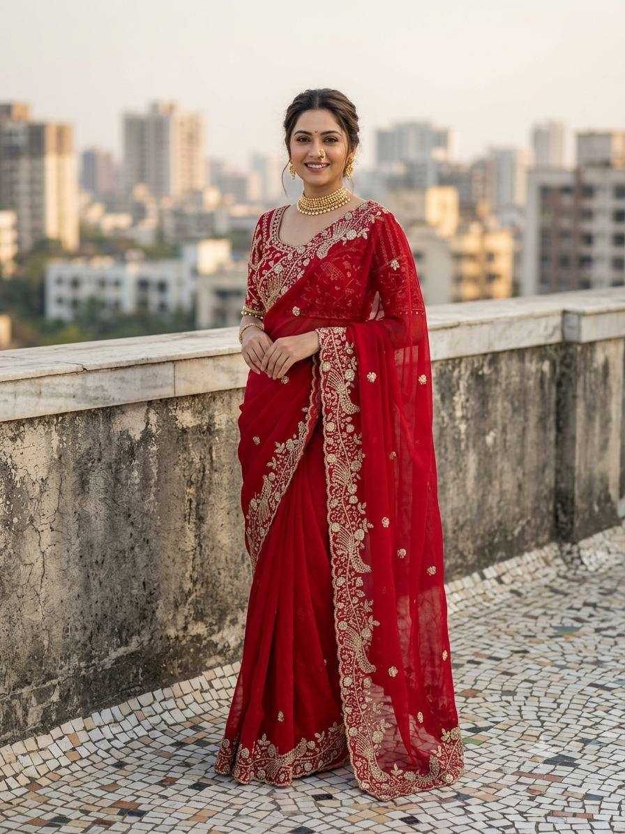 Fendy Sequence Saree