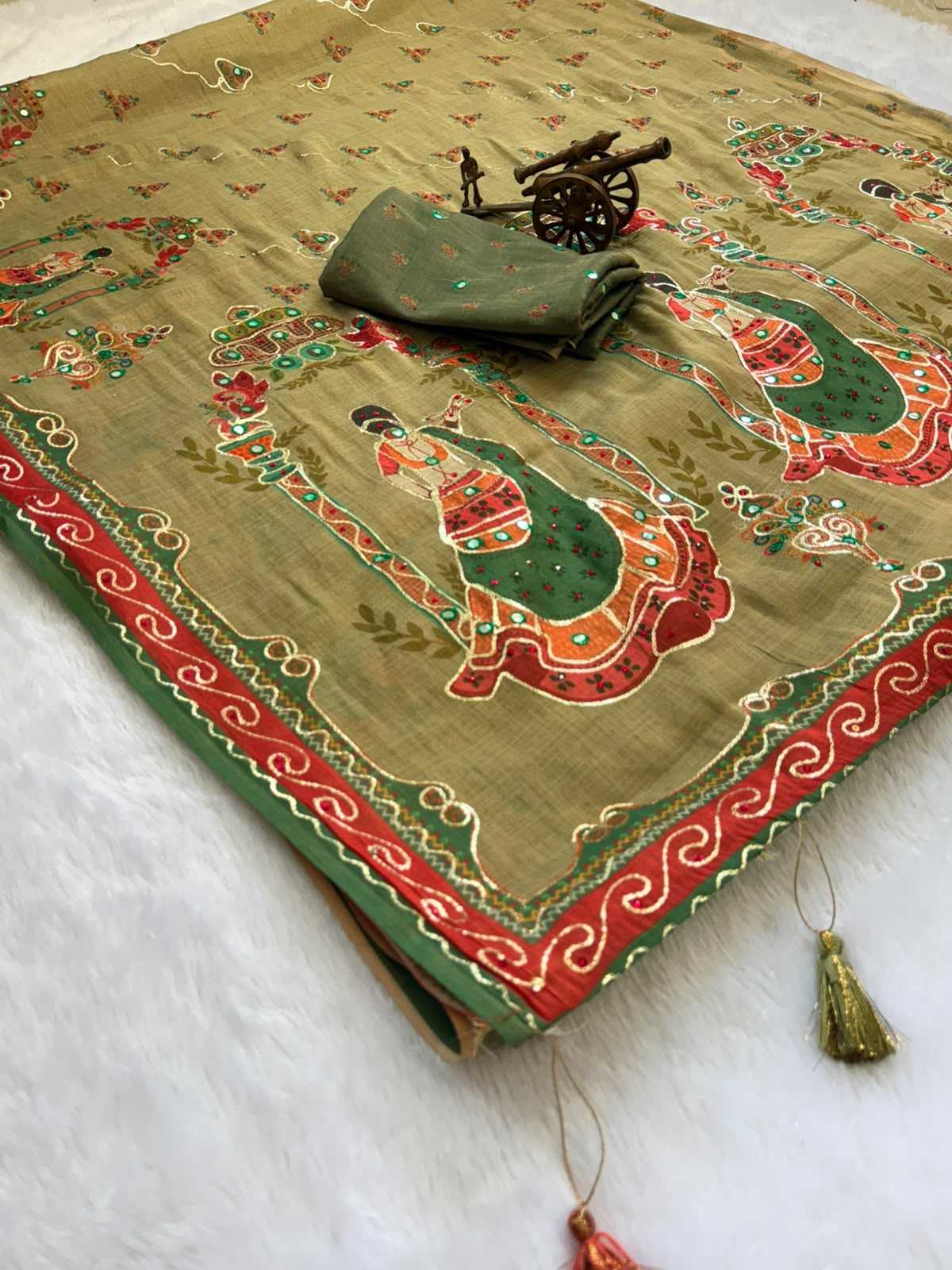 Shimmer Silk Printed Saree