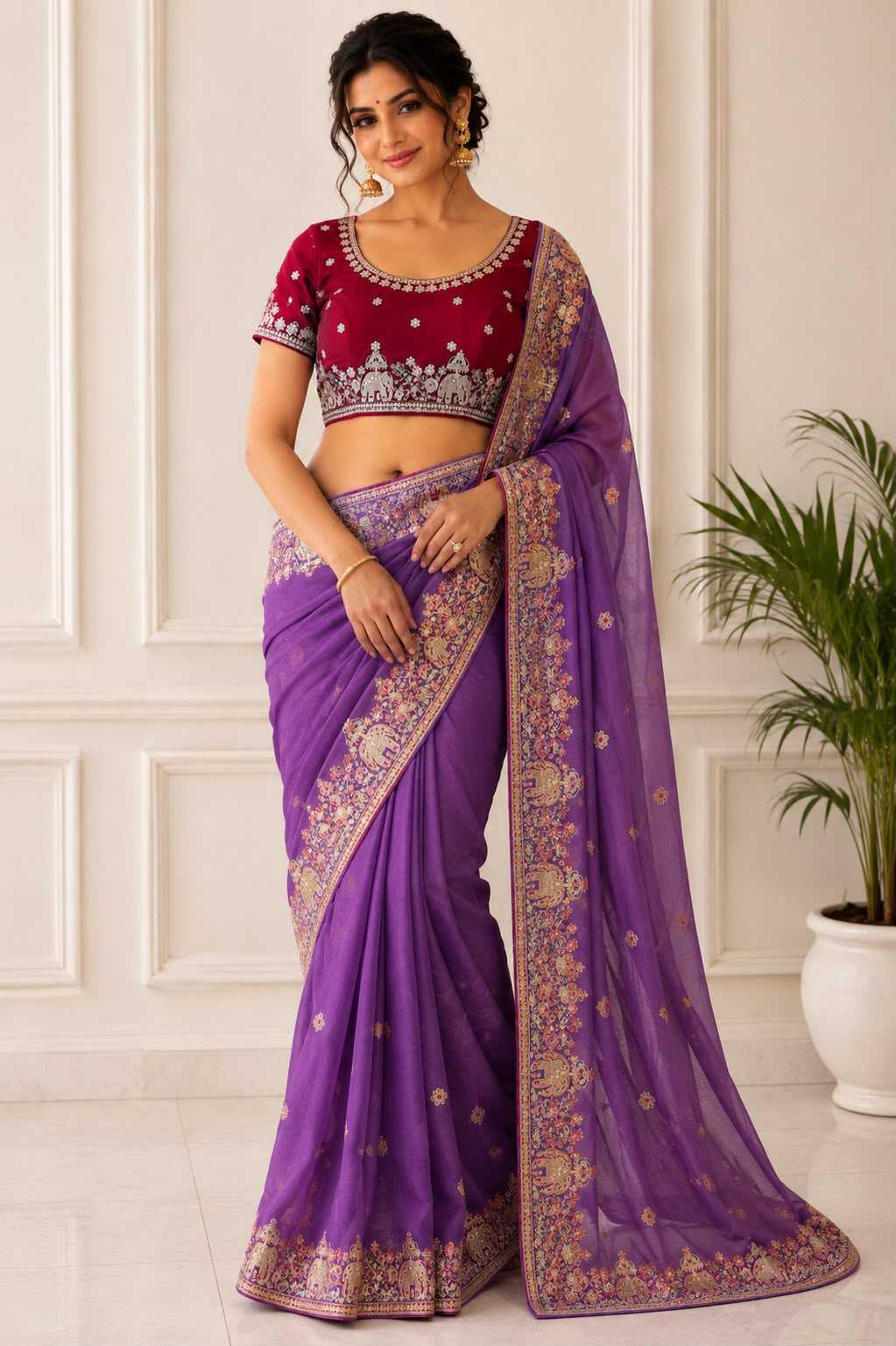 Georgette Designer Saree 907