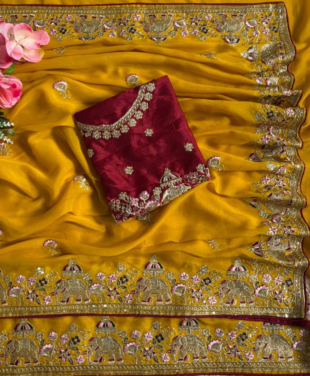 Georgette Designer Saree 907