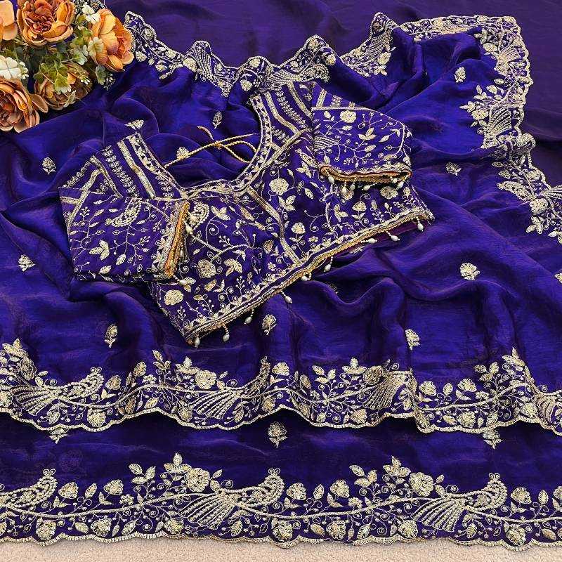 Fanton Satin Silk Party Wear Saree