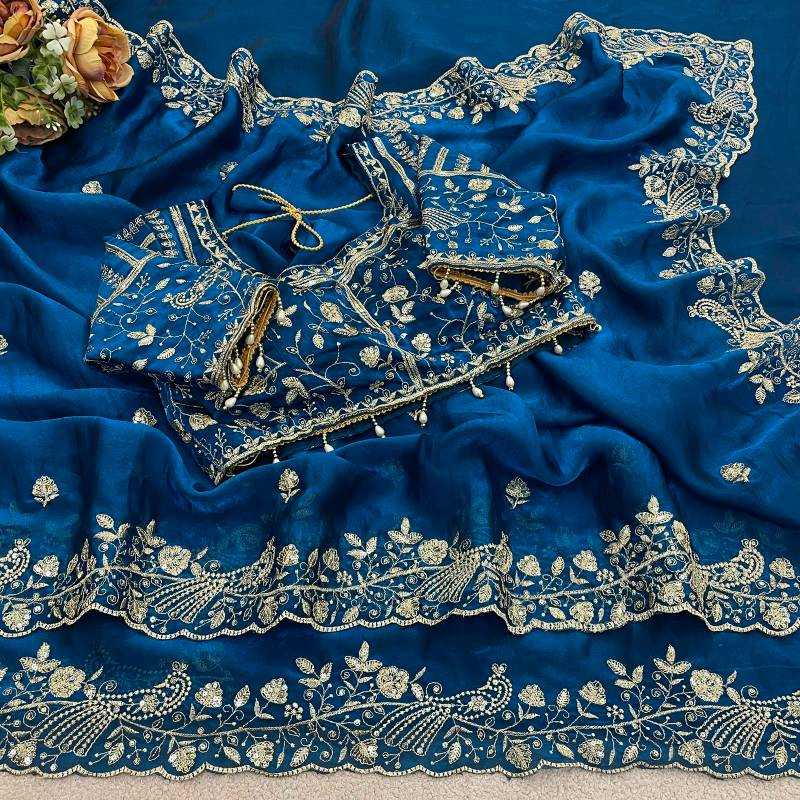 Fanton Satin Silk Party Wear Saree