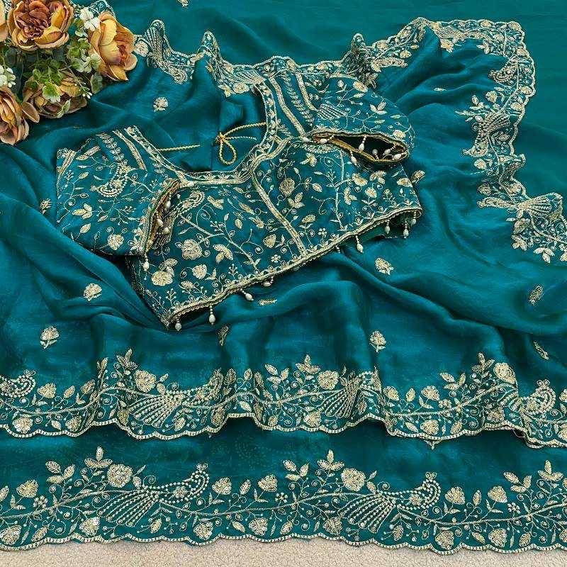 Fanton Satin Silk Party Wear Saree