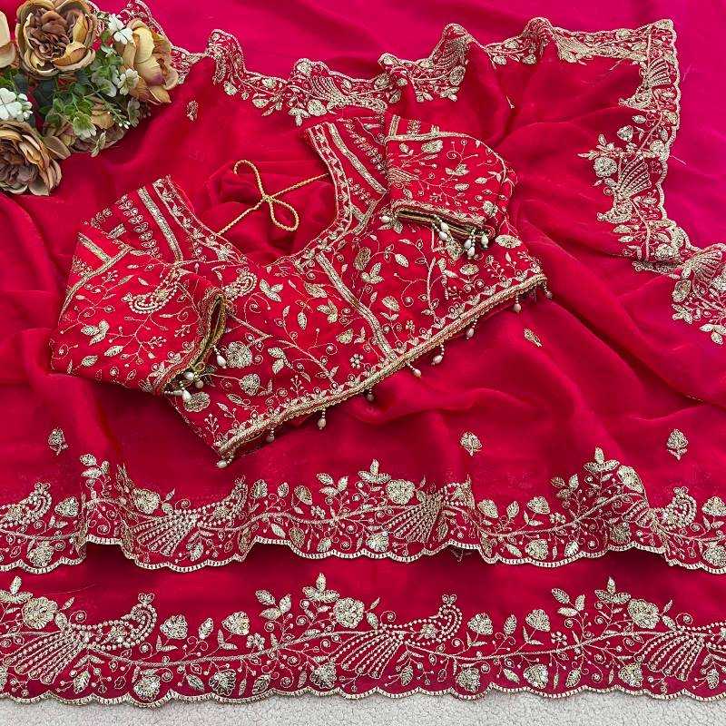 Fanton Satin Silk Party Wear Saree