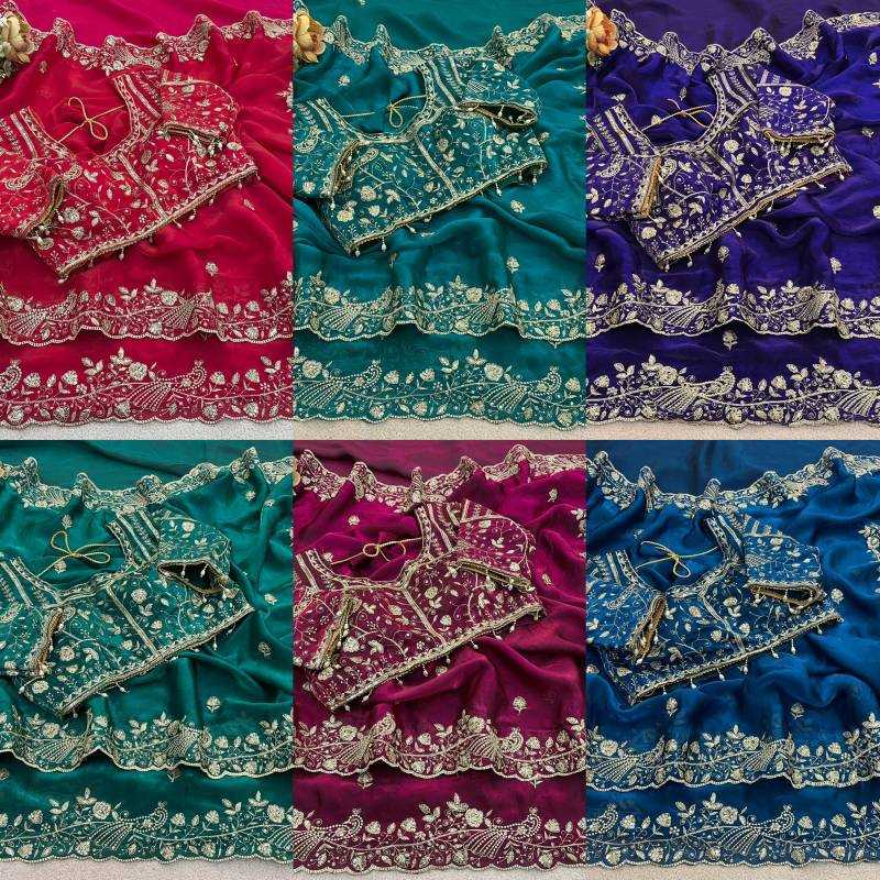 Fanton Satin Silk Party Wear Saree