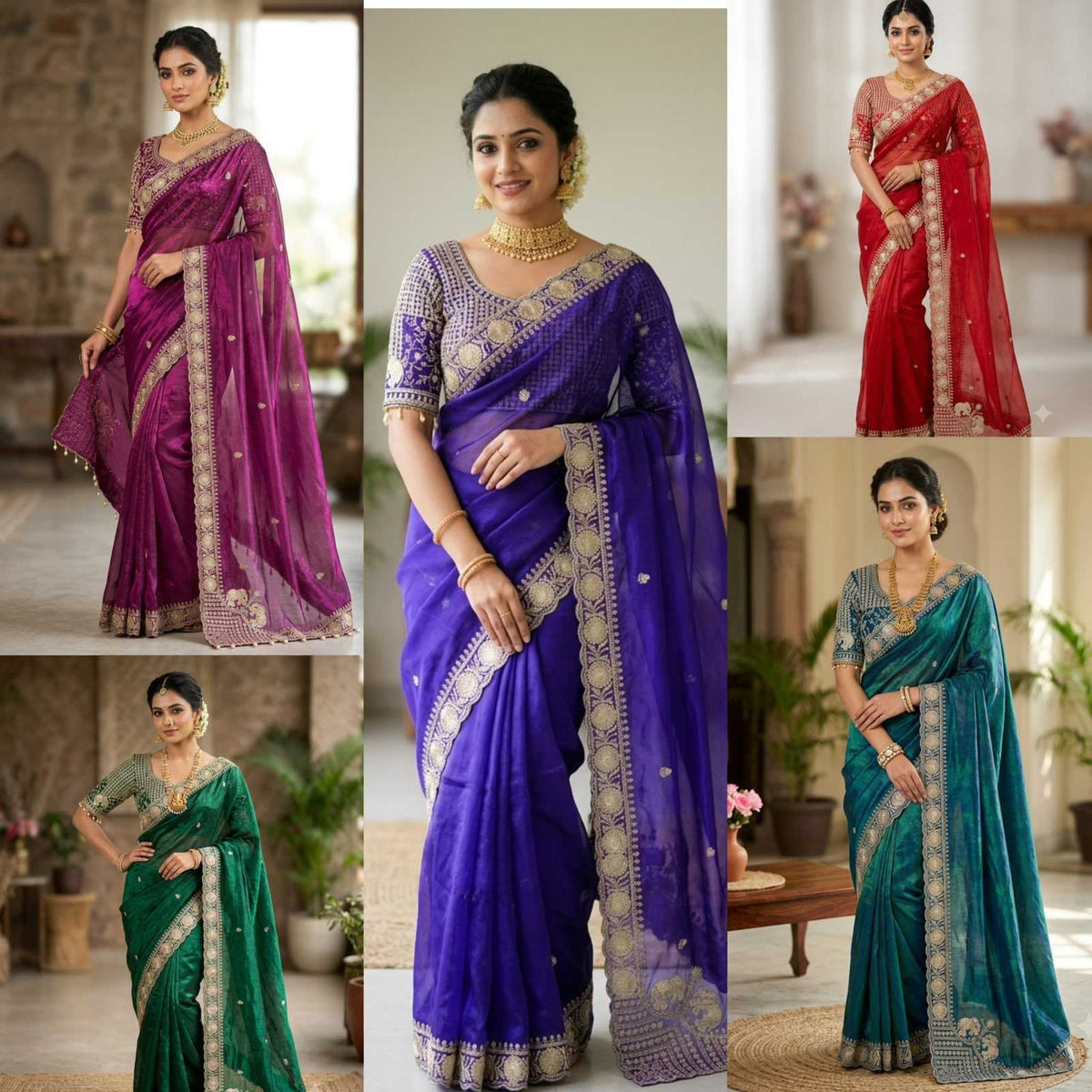 Manki Satin Designer Saree