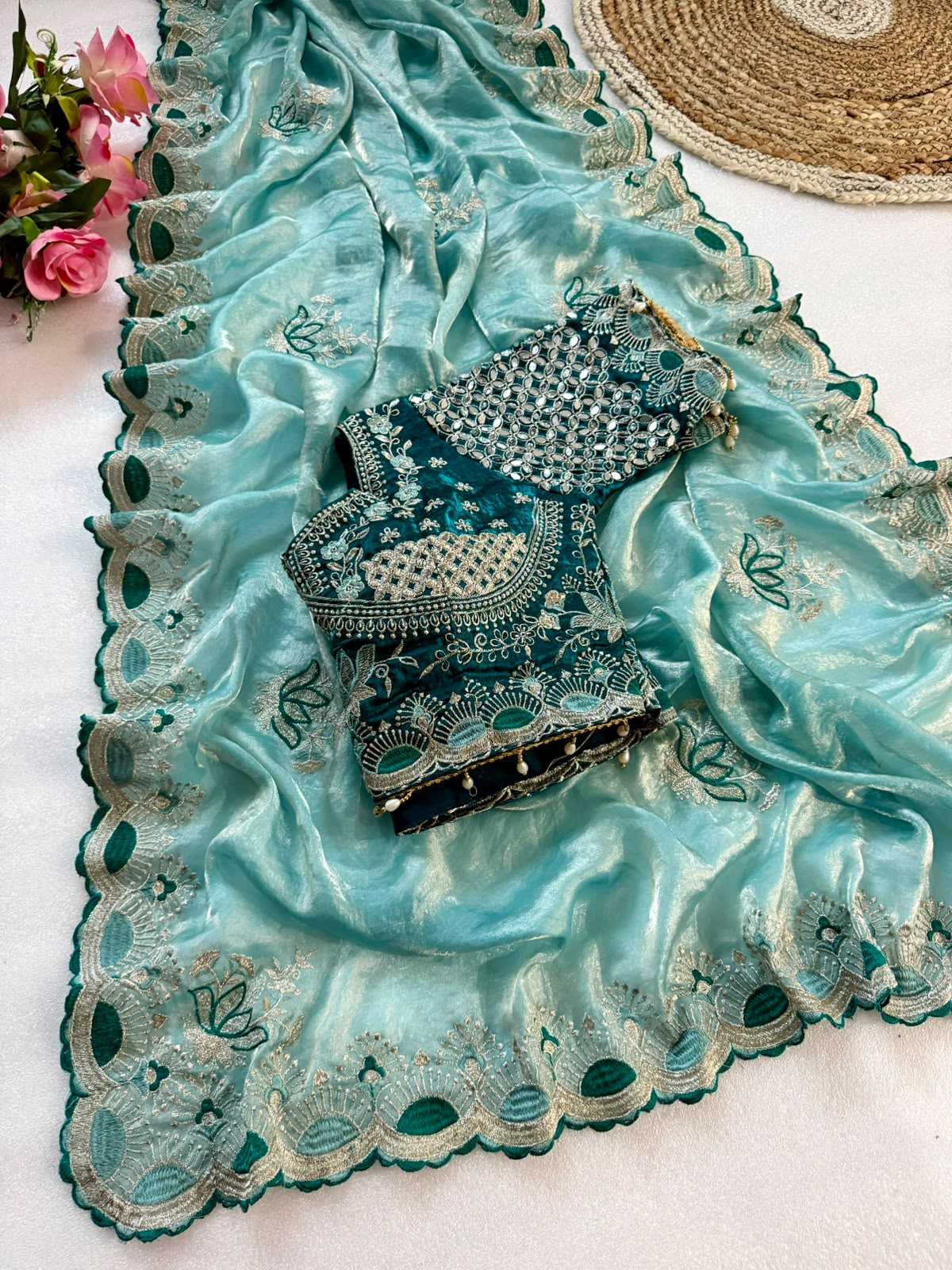 Pulkit Satin Sequence Saree