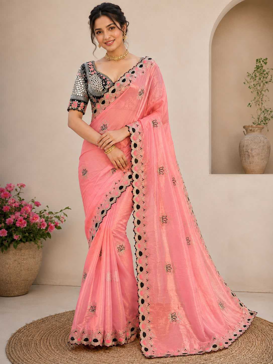 Pulkit Satin Sequence Saree
