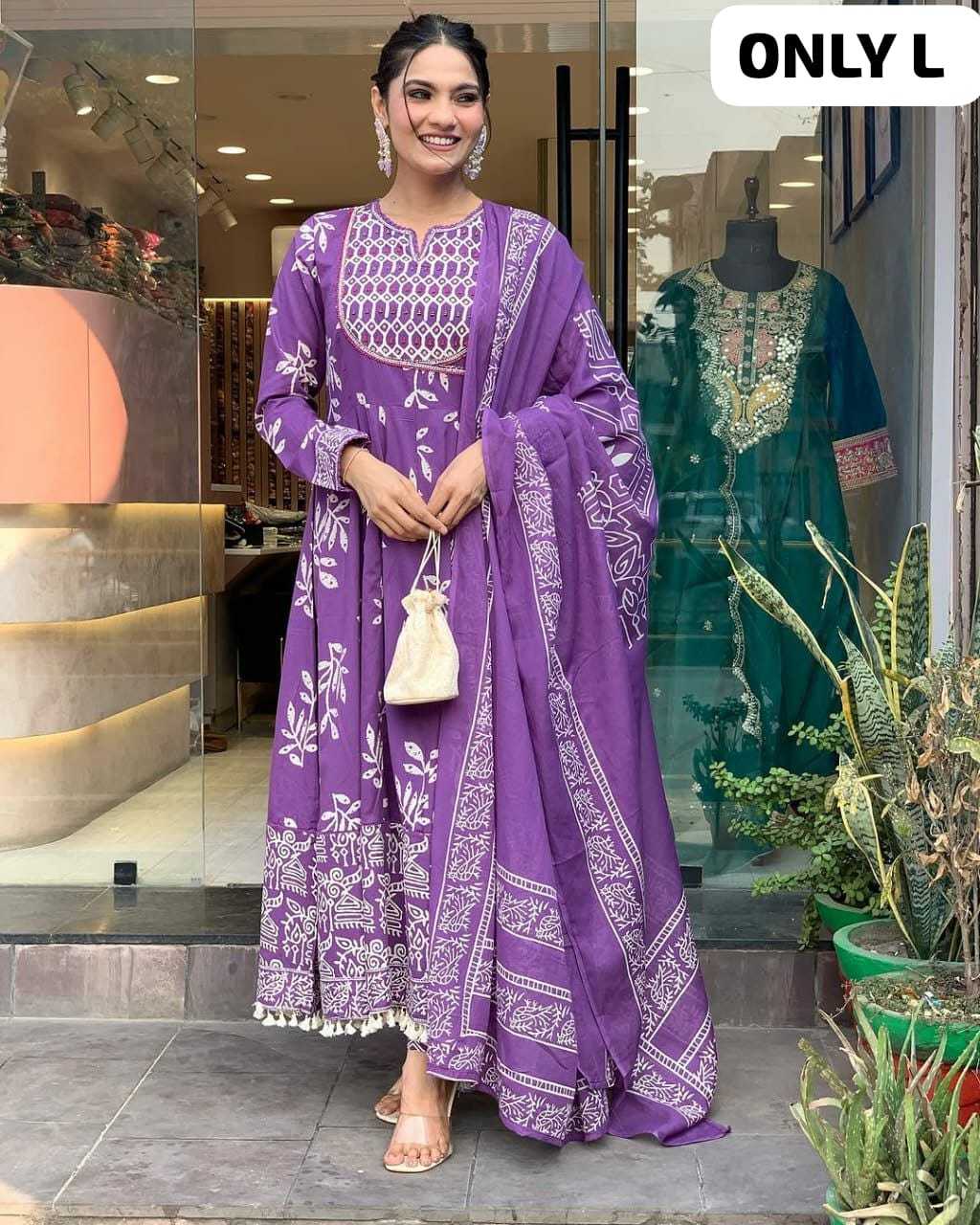 Pure Cotton Printed Gown