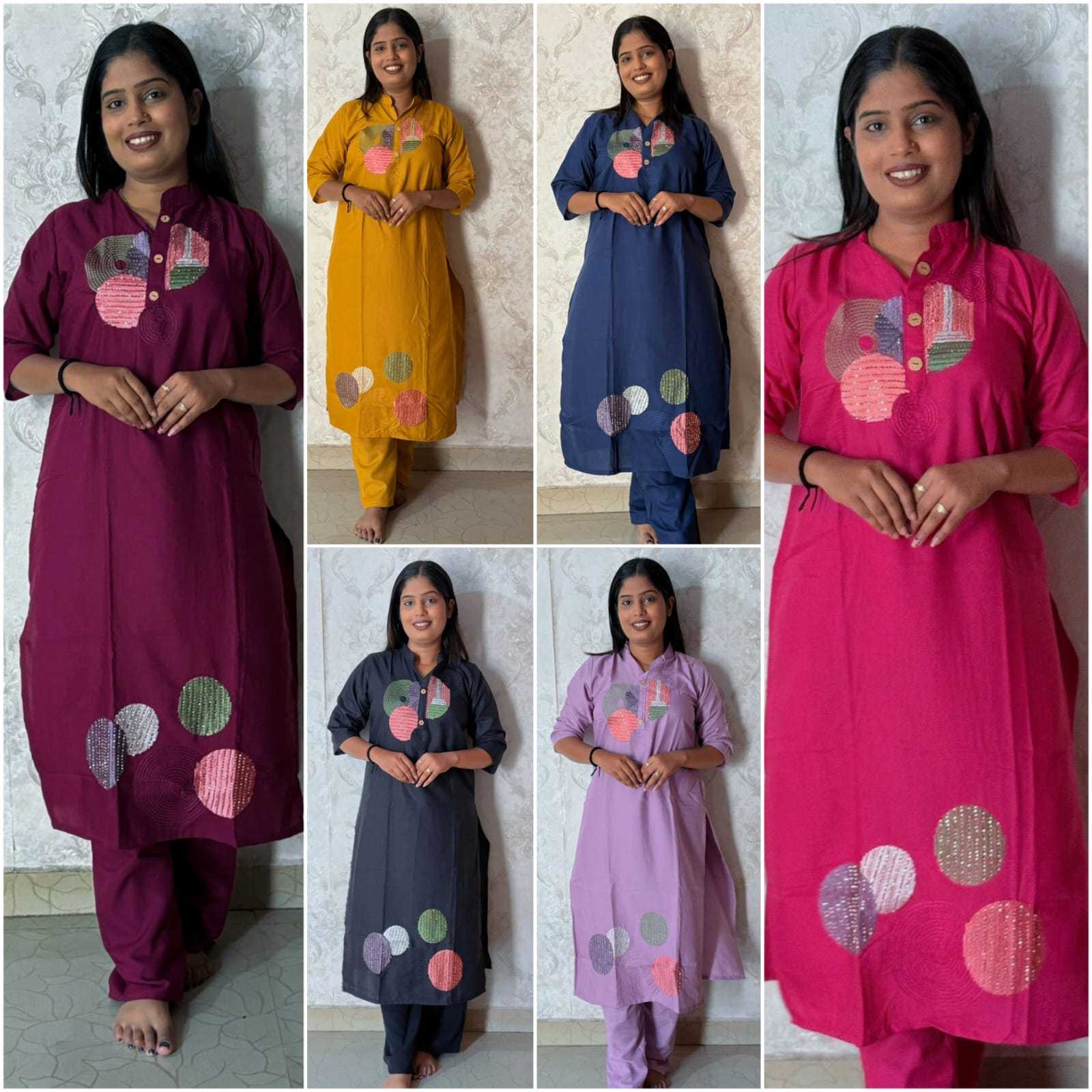 Slub Reyon Co-ord Set