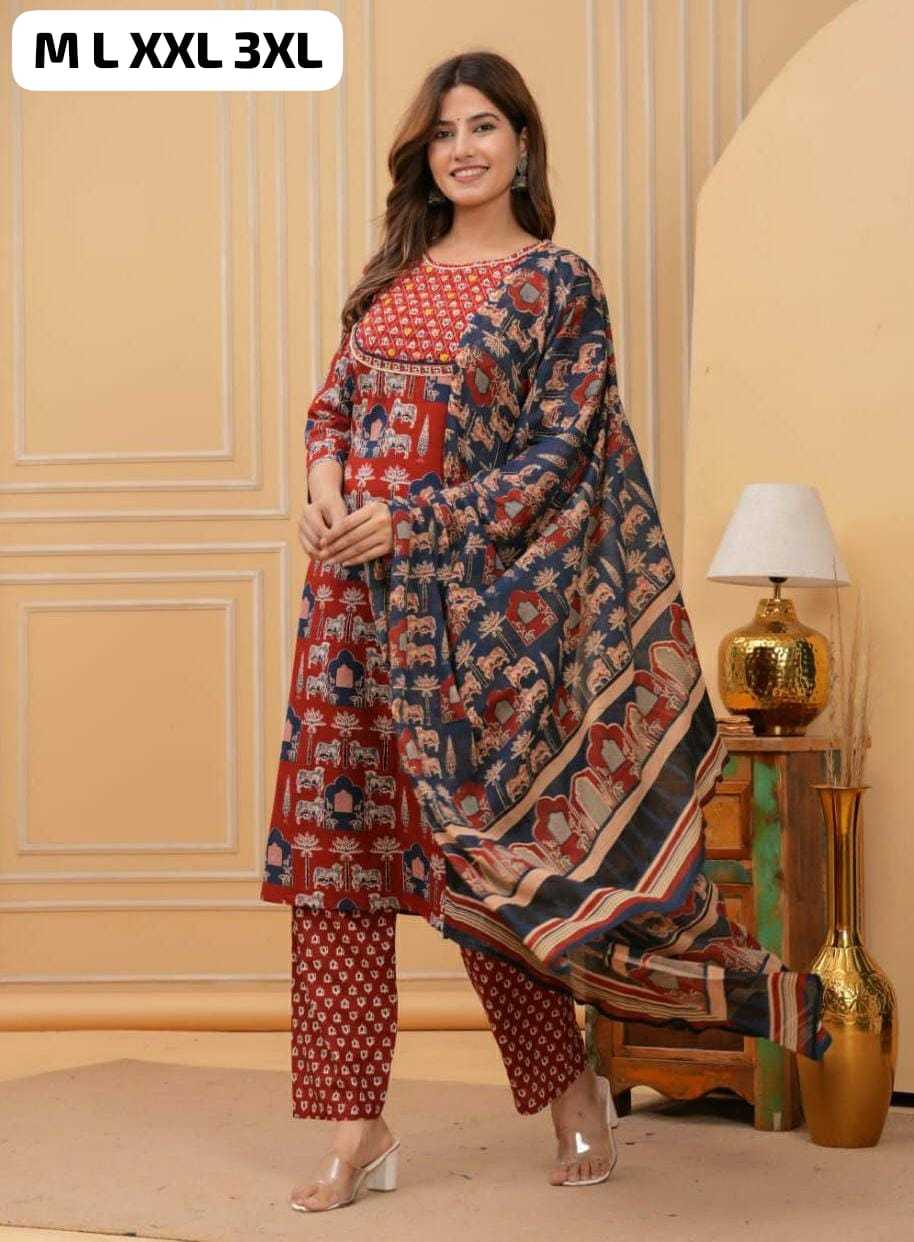 Pure Cotton Ladies Suit