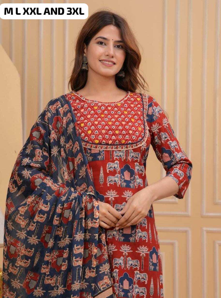 Pure Cotton Ladies Suit