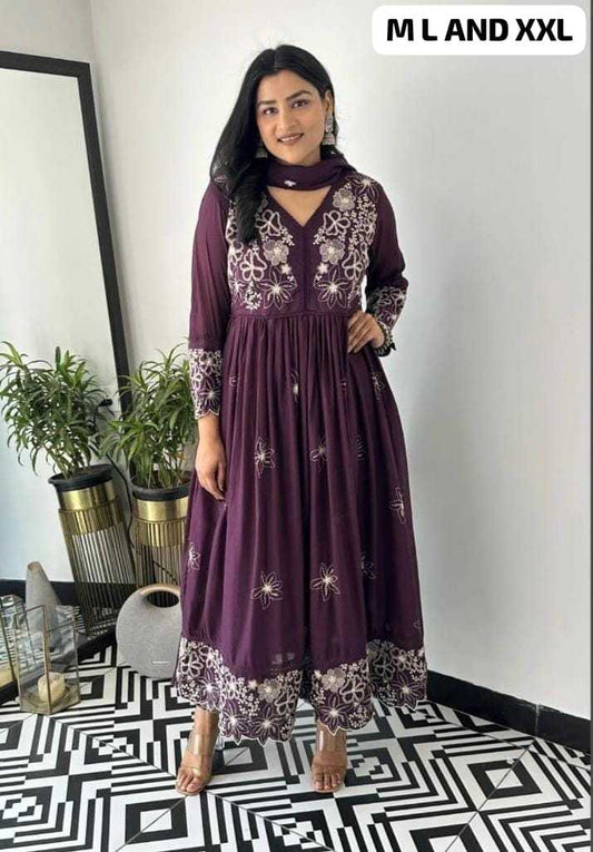 Reyon Cotton Ladies Suit
