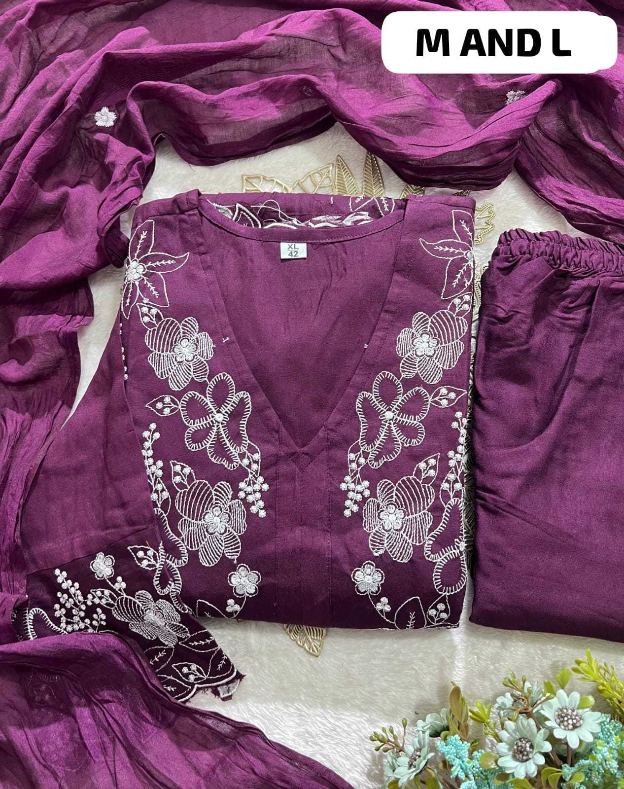 Rayon Embroidery Suit