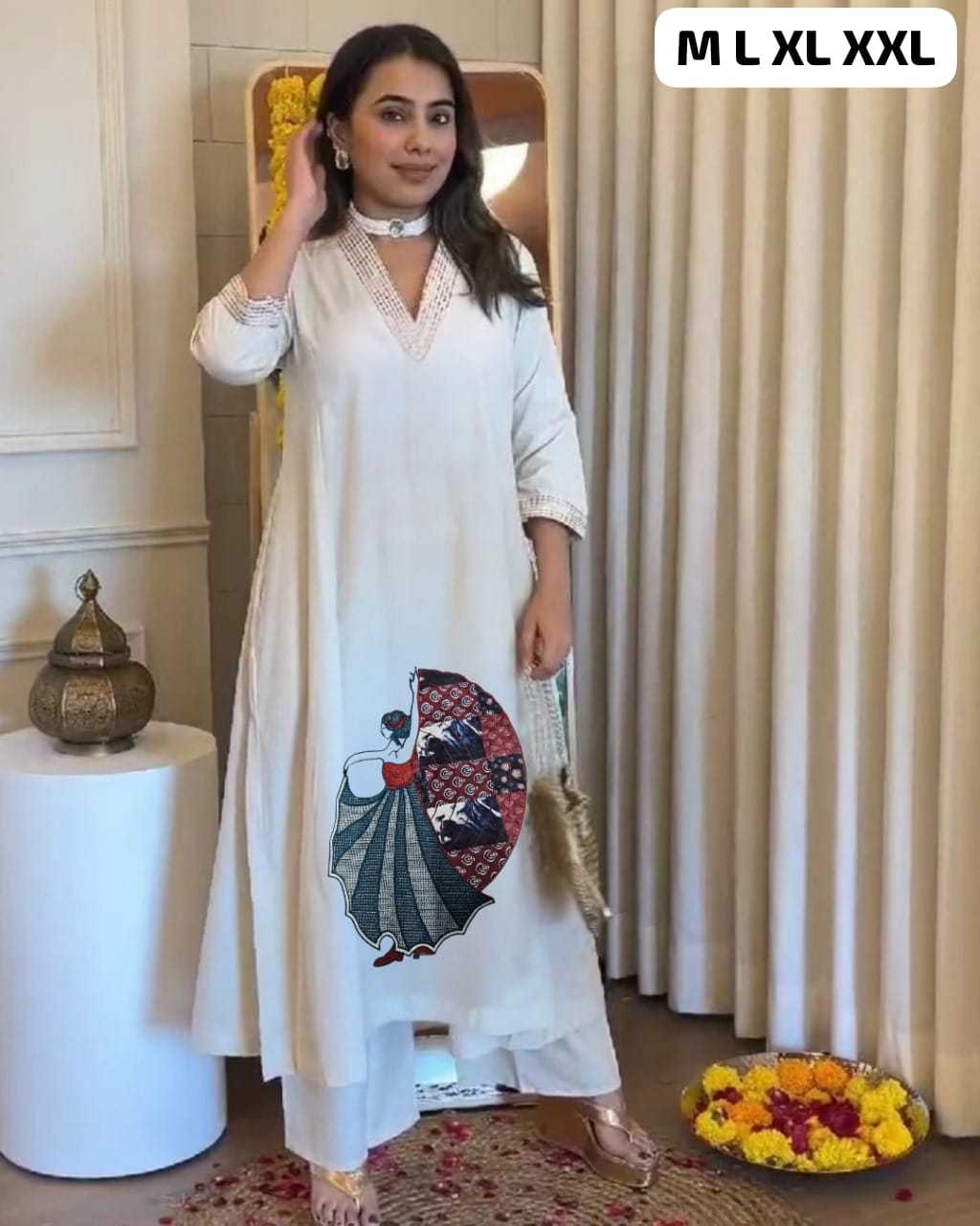 Cotton Embroidery Suit