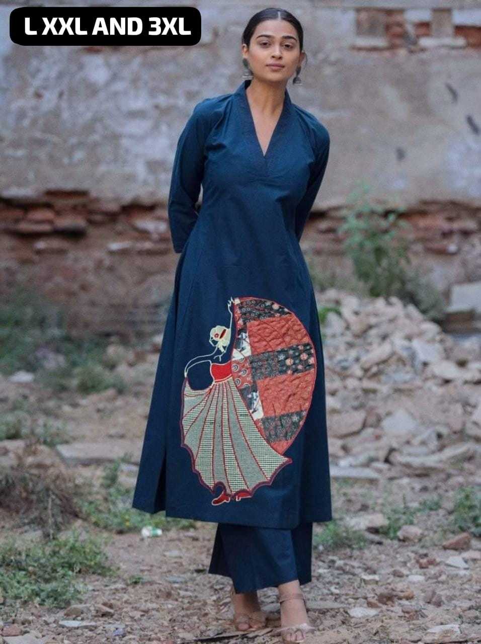 Slub Silk Designer Kurti