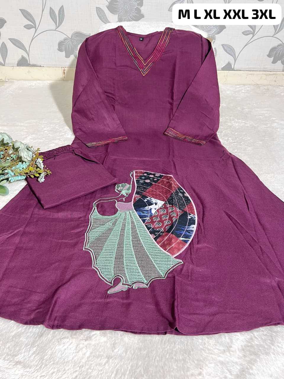 Slub Silk Designer Kurti