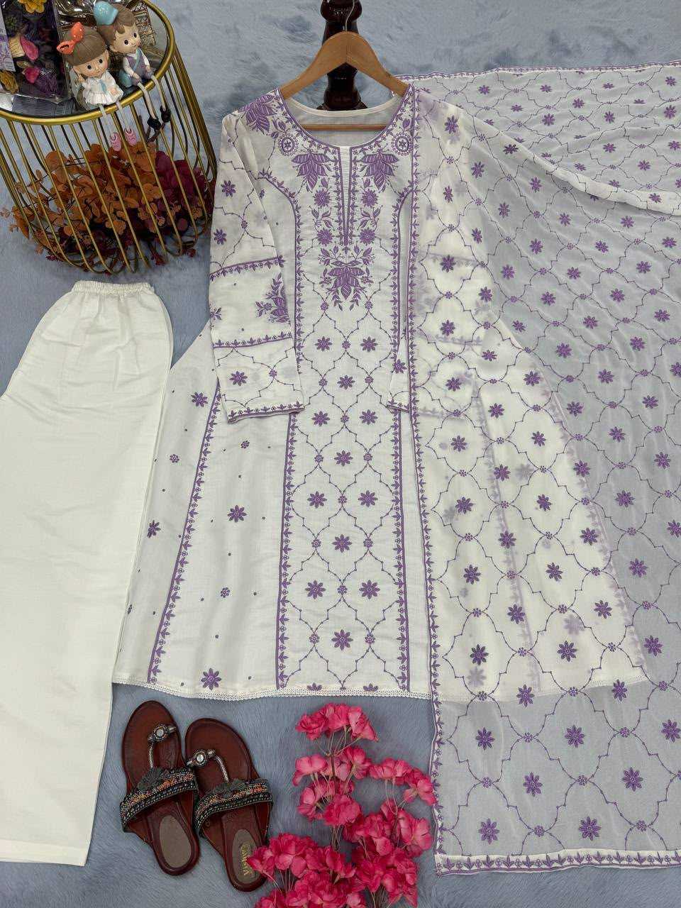 Premium Roman Silk Designer Suit