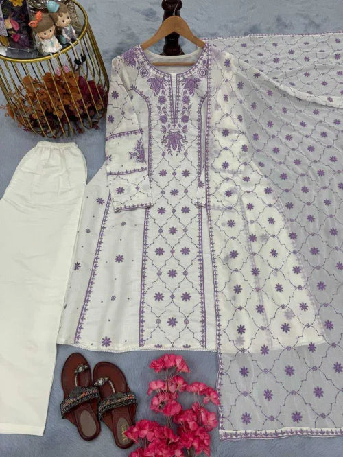Premium Roman Silk Designer Suit