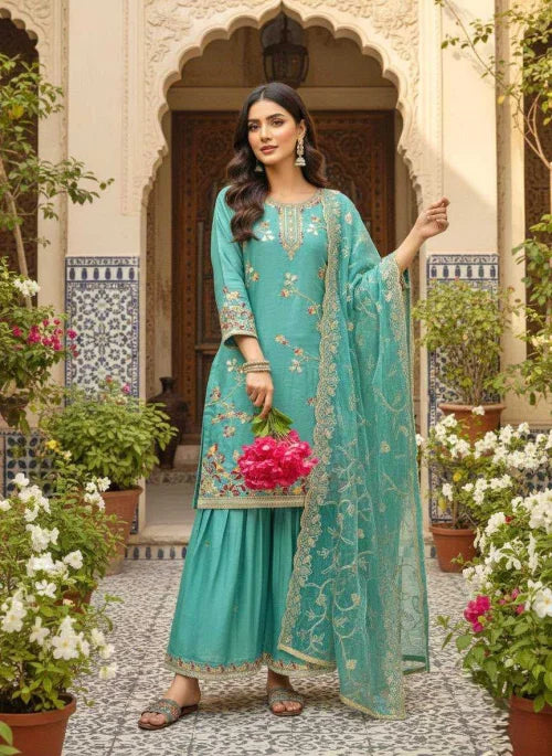 Soft Silk Ladies Suit