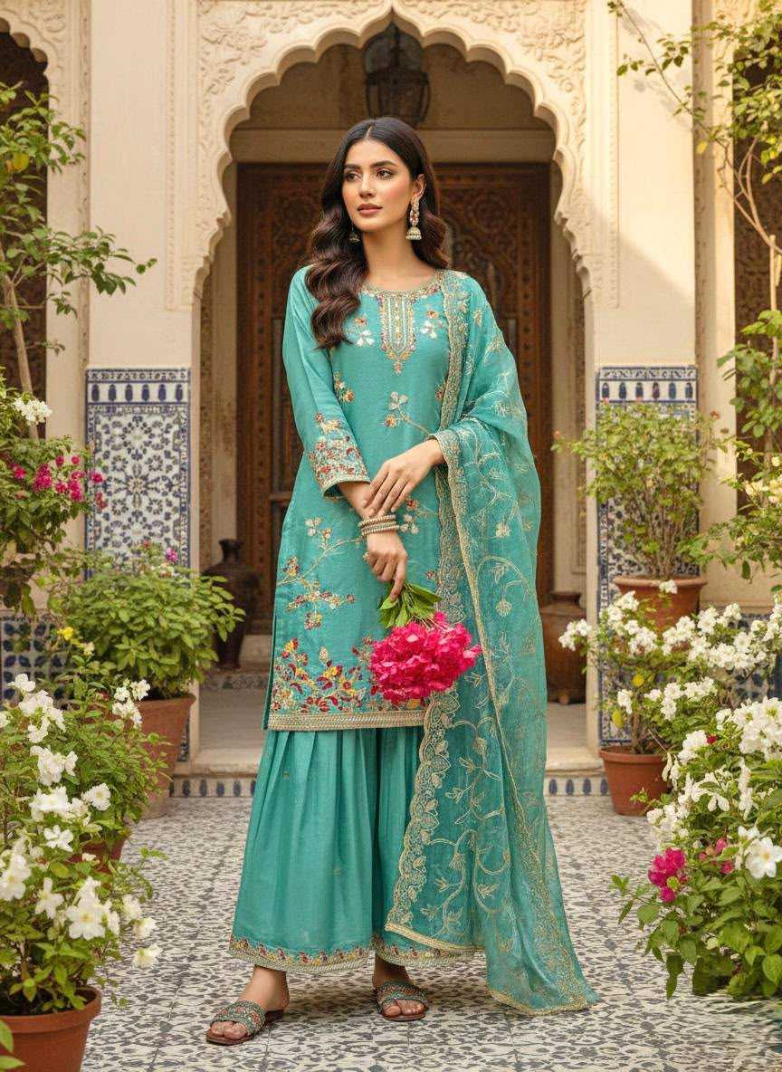 Soft Silk Ladies Suit