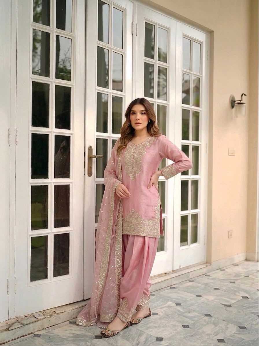Pure Silk Embroidery Suit