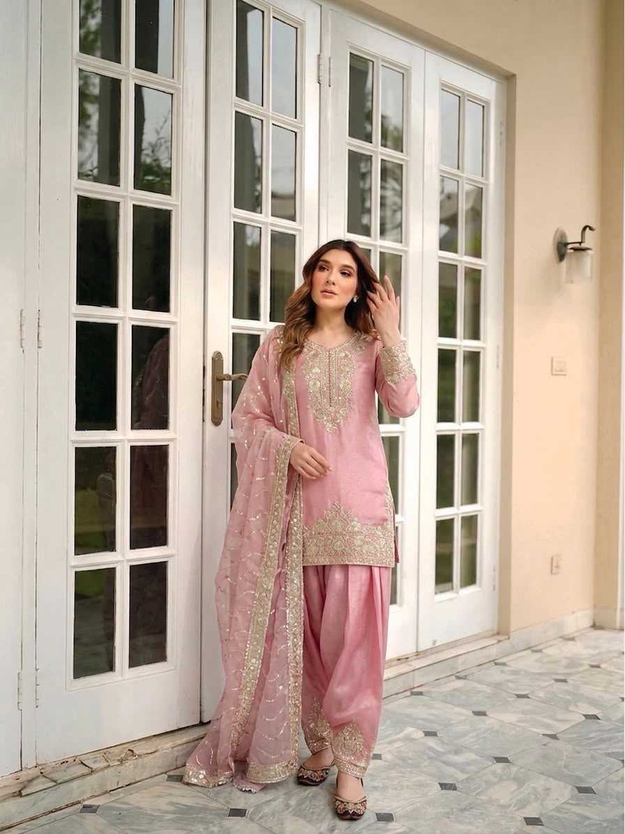 Pure Silk Embroidery Suit