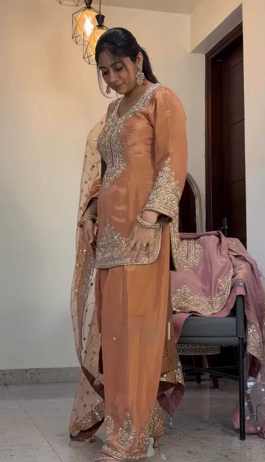 Pure Silk Embroidery Suit