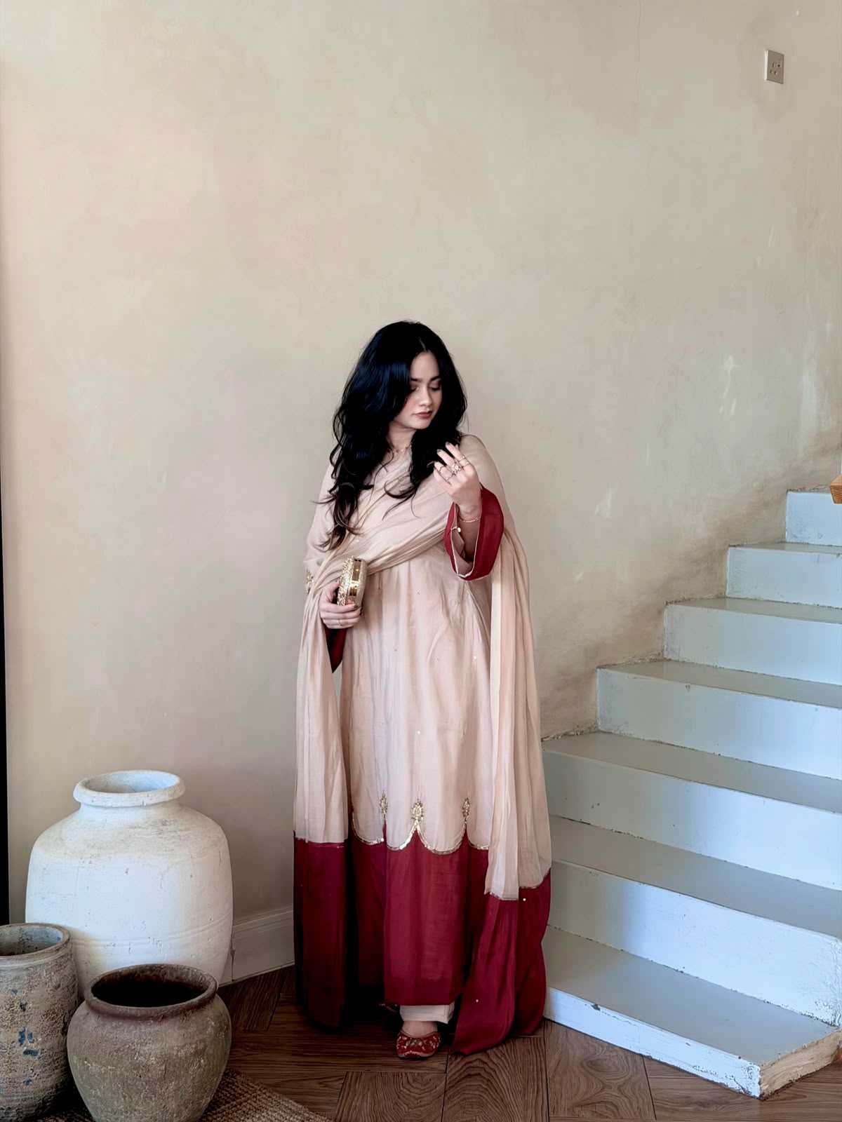 Premium Roman Silk Designer Suit 056