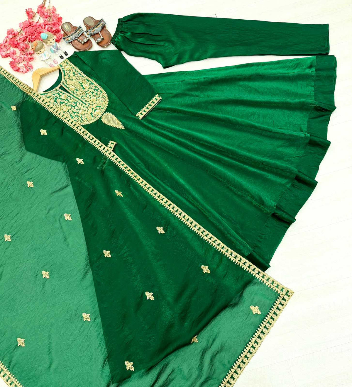 Pure Silk Anarkali Gown