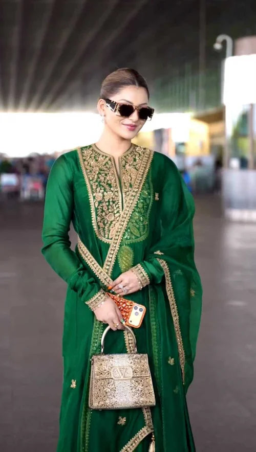 Pure Silk Anarkali Gown
