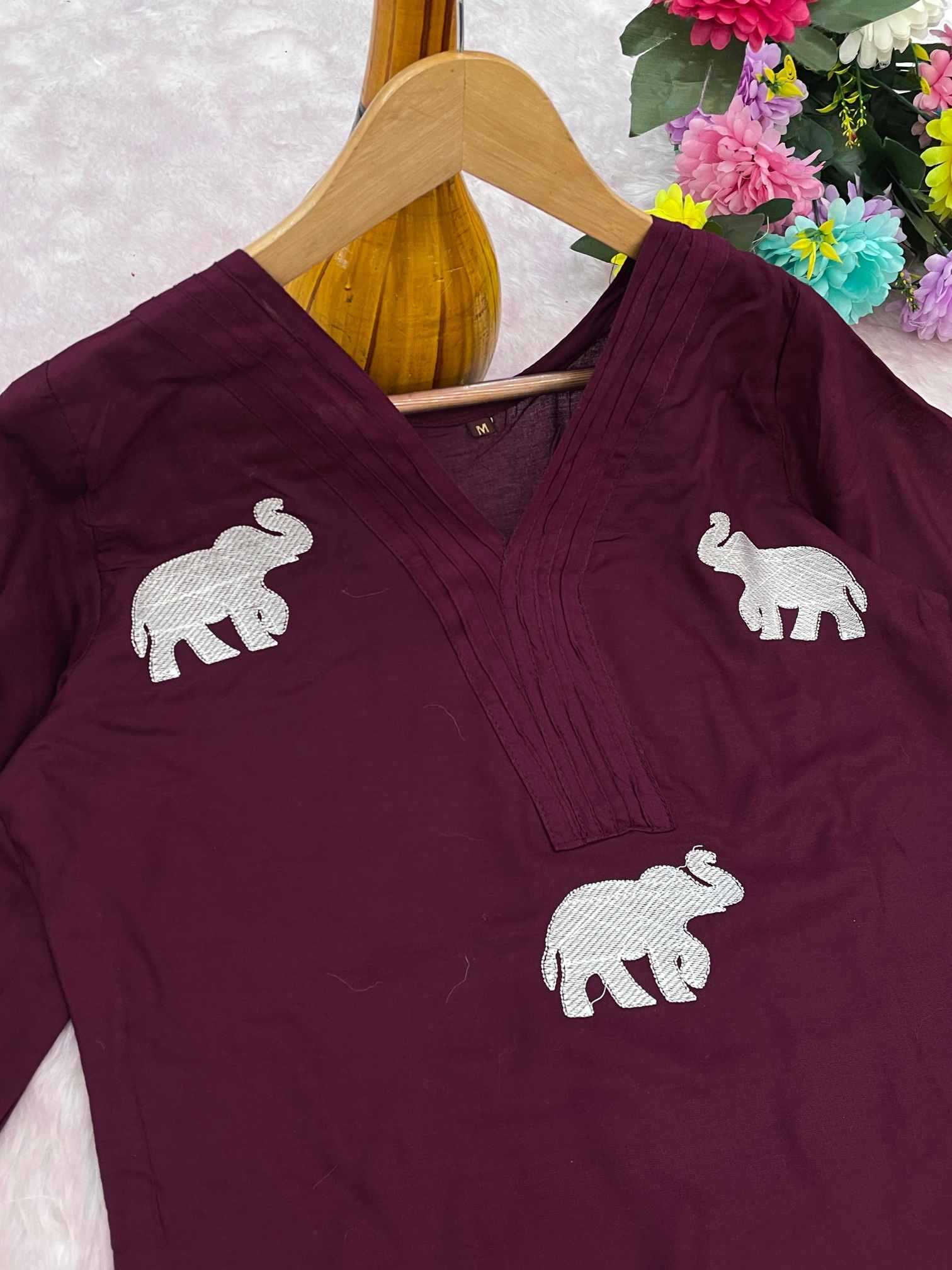Heavy Rayon Designer Kurti