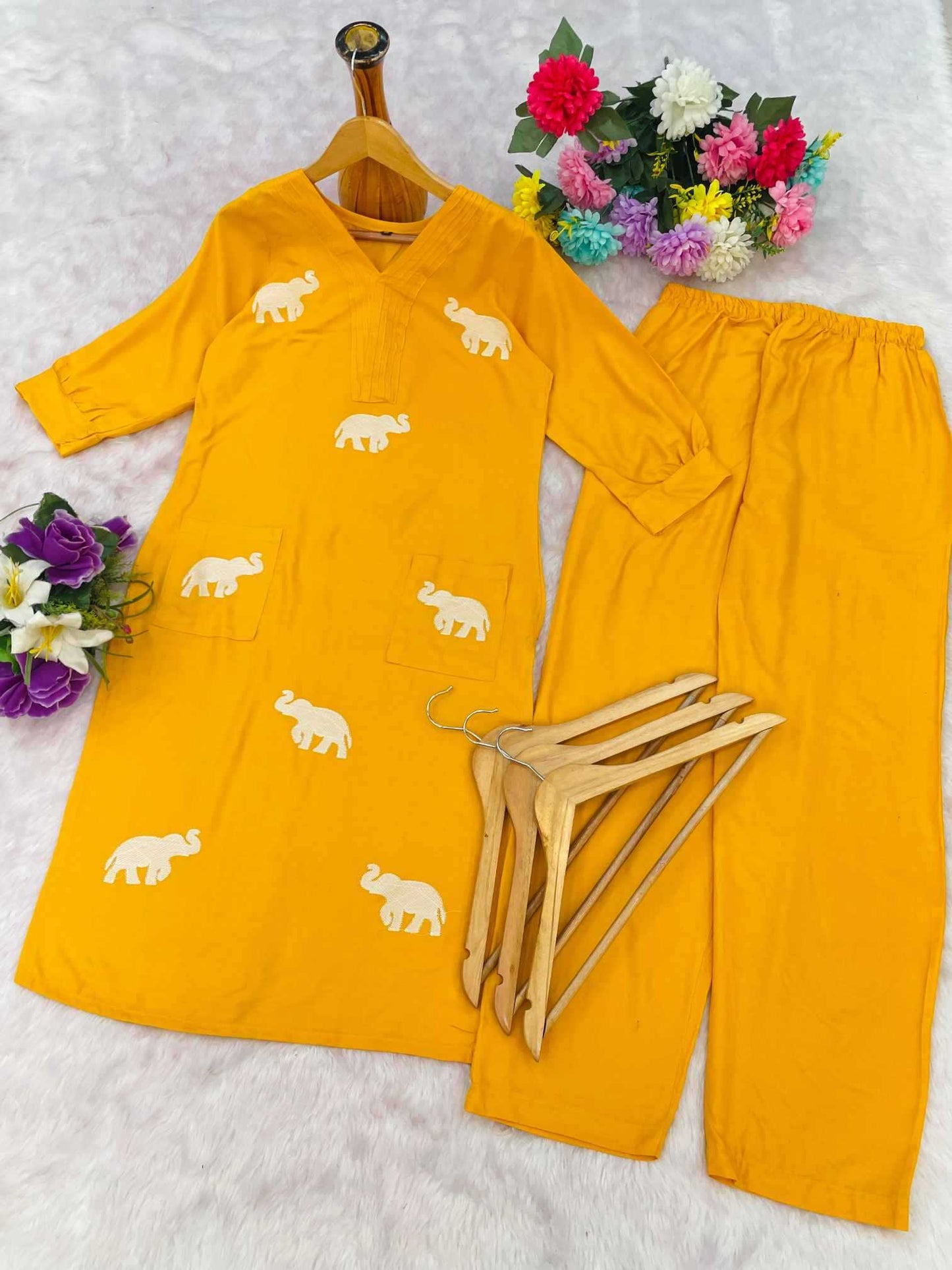 Heavy Rayon Designer Kurti