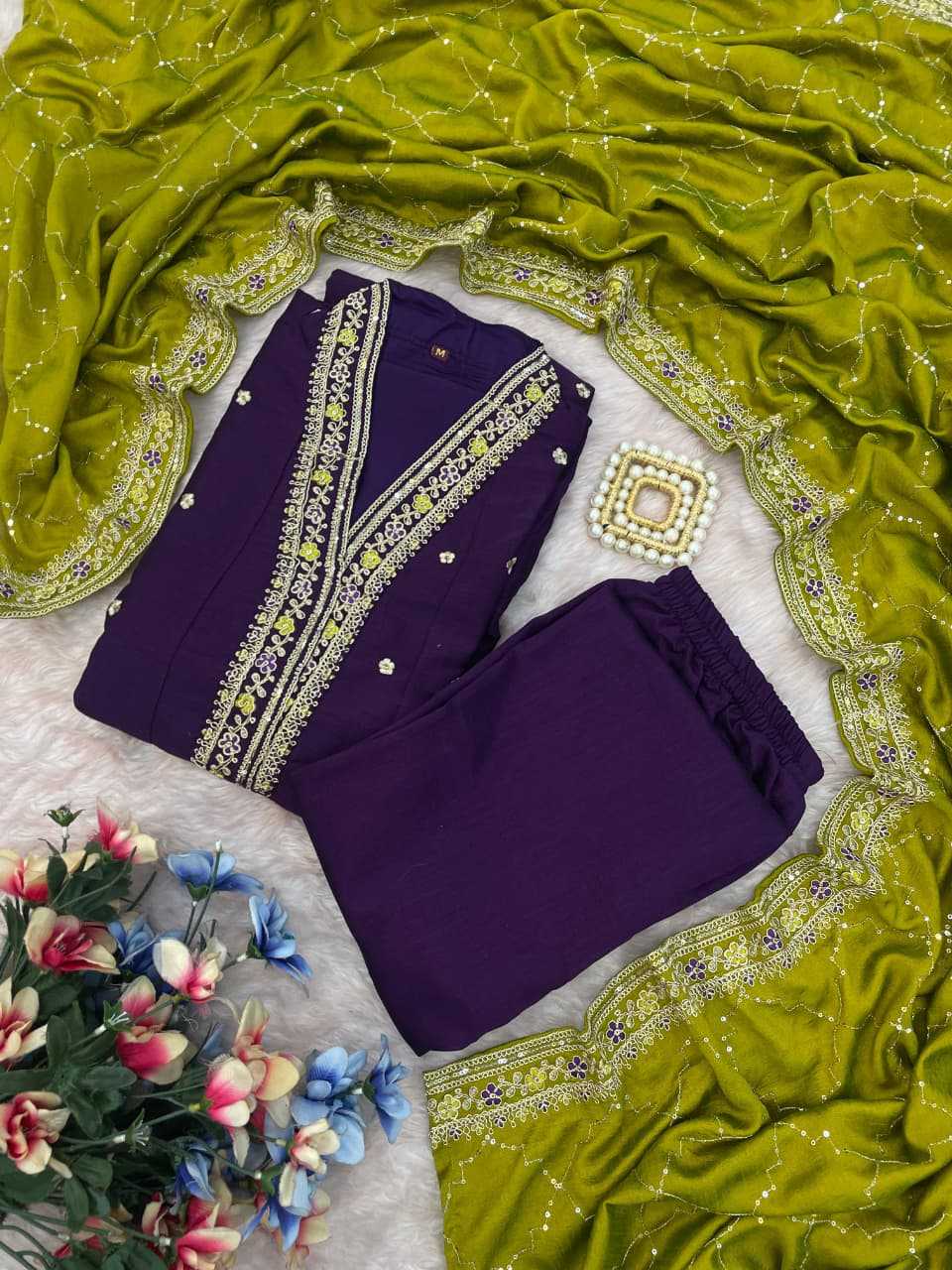 Vichitra Silk Anarkali Kurti